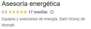revisa las reseñas poitivas en google profiles business con una puntuacion de 5 sobre 5